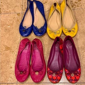 Colorful Tory Burch Flats Collection size 8